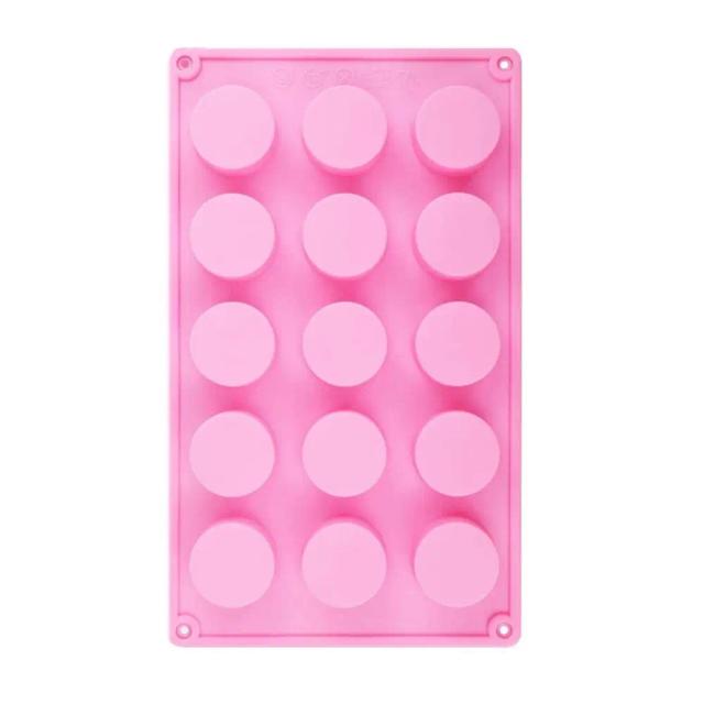 Molde Redondo de Silicônico para Sabão Artesanal, Barras de Loção, Bombas de Banho, Chocolate e Bolos