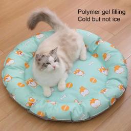 Tapete de resfriamento lavável para pet, Ice Gel Pad, Cobertor respirável, Suprimentos de cama impermeável, Verão - Image 3