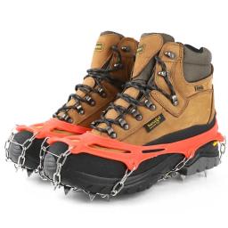 Inverno 10 dentes crampon montanhismo neve antiderrapante crampon sapato capa gelo agarrar esqui garra caminhadas escalada equipamentos de proteção - Image 2