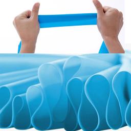 Faixa Elástica Resistência para Yoga e Pilates, Borracha Natural, Banda de Treino Fitness, Faixa de Ginásio 150cm - Image 2