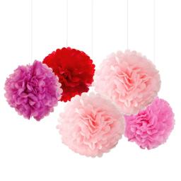 Pompom de papel de seda 20cm, 8 polegadas, bolas de flores para decoração de sala de casamento, materiais de festa de aniversário, diycraft, flor de papel - Image 5