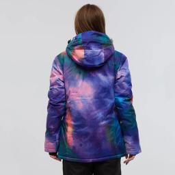 Jaqueta de esqui impermeável com capuz para homens e mulheres, casacos de snowboard, esportes ao ar livre, moda inverno quente - Image 2