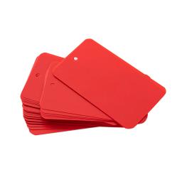 PVC plástico impermeável pendurar com furo, Tag em branco para roupas DIY, Jóias Display, Reutilização, Decoração do jardim, 5x9cm, 50 Pcs por lote - Image 5