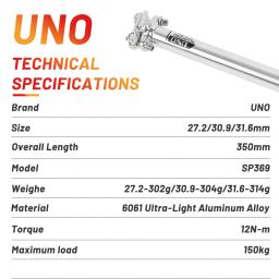 Uno espigão de assento de bicicleta ultraleve, alumínio, mtb, 25.4/27.2/28.6/30.9/31.6*350/400mm, peças de tubo de assento de bicicleta de estrada e montanha - Image 3