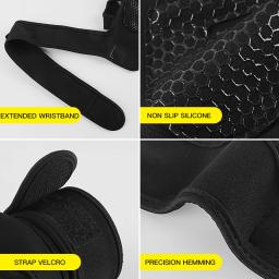 Respirável anti-derrapante Fitness Sports luvas para homens e mulheres, levantamento de peso, ginásio, musculação, ginástica apertos, listra, mão palma - Image 4