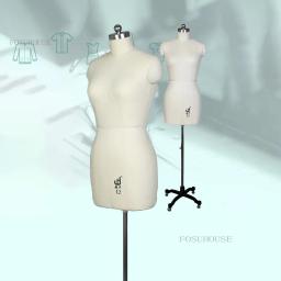Manequim de costura alfaiate feminino parte superior do corpo modelo padrão internacional para design de roupas e vestido forma suporte pode ser pinado - Image 1