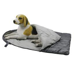 Saco de dormir de lã para cães Cama quente para cães Almofada de canil impermeável para cães Zipper lavável Caminhada de acampamento ao ar livre Inverno - Image 1