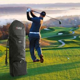Sacos De Avião De Viagem De Golfe Com Roda E Alças De Ombro Destacáveis, Dobrável Golf Club Travel Cover, Aviation Bag - Image 4