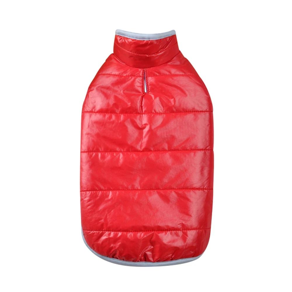 Casaco impermeável dupla face para cães, roupas engrossadas para animais, colete quente para cachorros, traje monocromático, suprimentos para cães, outono, inverno - Image 1