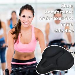 Confortável Exercício Bike Seat Cover, C6 Grande Espuma Larga e Gel Acolchoado, Bicicleta Saddle Cushion para Mulheres e Homens, Todos - Image 6