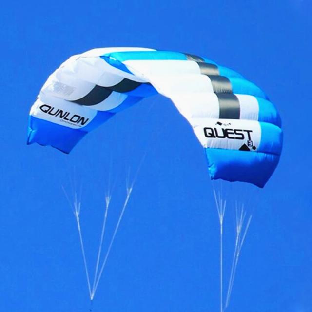 Envio Gratuito: Novo Power Kite Dupla Linha de Alta Qualidade para Kite Surf com Barra de Controle