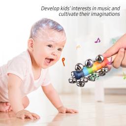 Instrumentos musicais Brinquedos com bolsa para crianças, instrumentos coloridos de percussão de madeira, presentes para educação infantil, 13 peças - Image 2