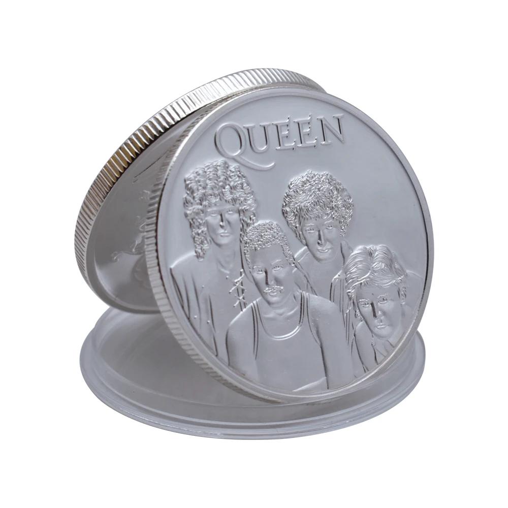 Moeda Comemorativa Rainha Prata, Banda Mundial Popular, Freddie Mercury, Moedas Desafio, Colecionáveis, Home Decor, Festival Presente - Image 1
