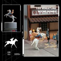 Diorama Figuras em Miniatura, Cenas em Miniatura na Garagem, Brinquedos Artesanais DIY, Figuras Anime Colecionáveis, Minifigures Model Kit, Escala 1:64 - Image 2