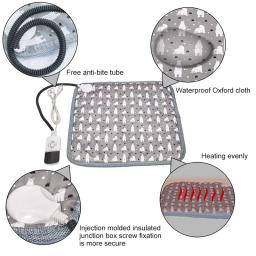 Ajustável cão aquecimento pad com temporizador, pet aquecido mat, impermeável, elétrico, fontes de dormir, temperatura, novo - Image 5
