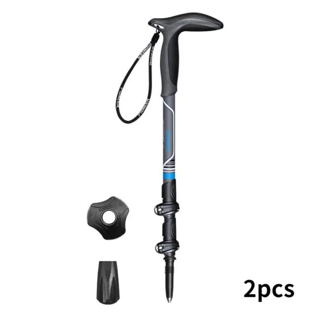 Pioneer Bastões de Trekking Carbon Pro Fibra de Carbono Par