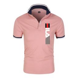 Camisa polo de manga curta bordada masculina, lapela antipillin, slim fit, moda casual de negócios, nova, verão, 2023 - Image 3