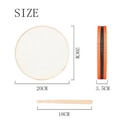 SLADE-Double-Sided carneiro mão tambor para crianças, instrumento de percussão pandeiro, presente musical portátil para criança, brinquedos educativos - Image 6
