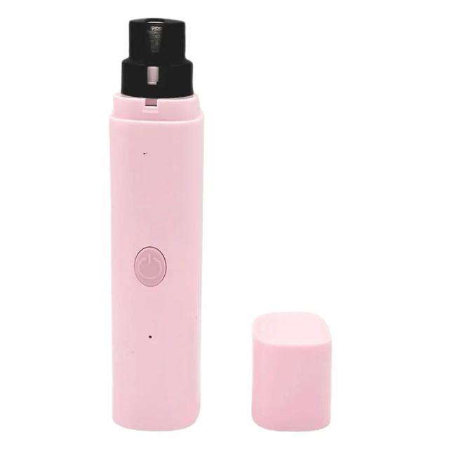 Moedor de Unhas Elétrico com Luz LED para Pets, Cortador e Aparador USB Recarregável, Ferramenta de Estética para Filhotes e Manicure de Garras