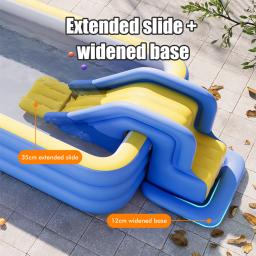 Parede de escalada corrediça de água inflável corrediça de água crianças verão diversão compacto parque inflável ao ar livre dabble corrediça de água - Image 3