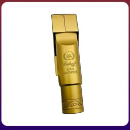 Profissional saxofone metal bocal, sax boca pedaços, chapeamento de ouro, tenor, soprano, Alto, acessórios, tamanho 5, 6, 7 - Image 2