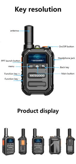 YATEGOOD G6600 GPS 5000KM zello walkie talkie de longo alcance global ptt 4G poc radio100km - Image 5