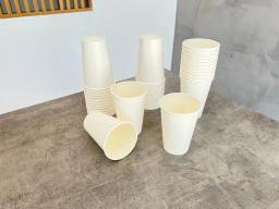 Copo de papel branco liso 300 ml biodegradavel descartável 100 unidades - bebidas, café, sucos, festas, aniversários, escritório - Image 5