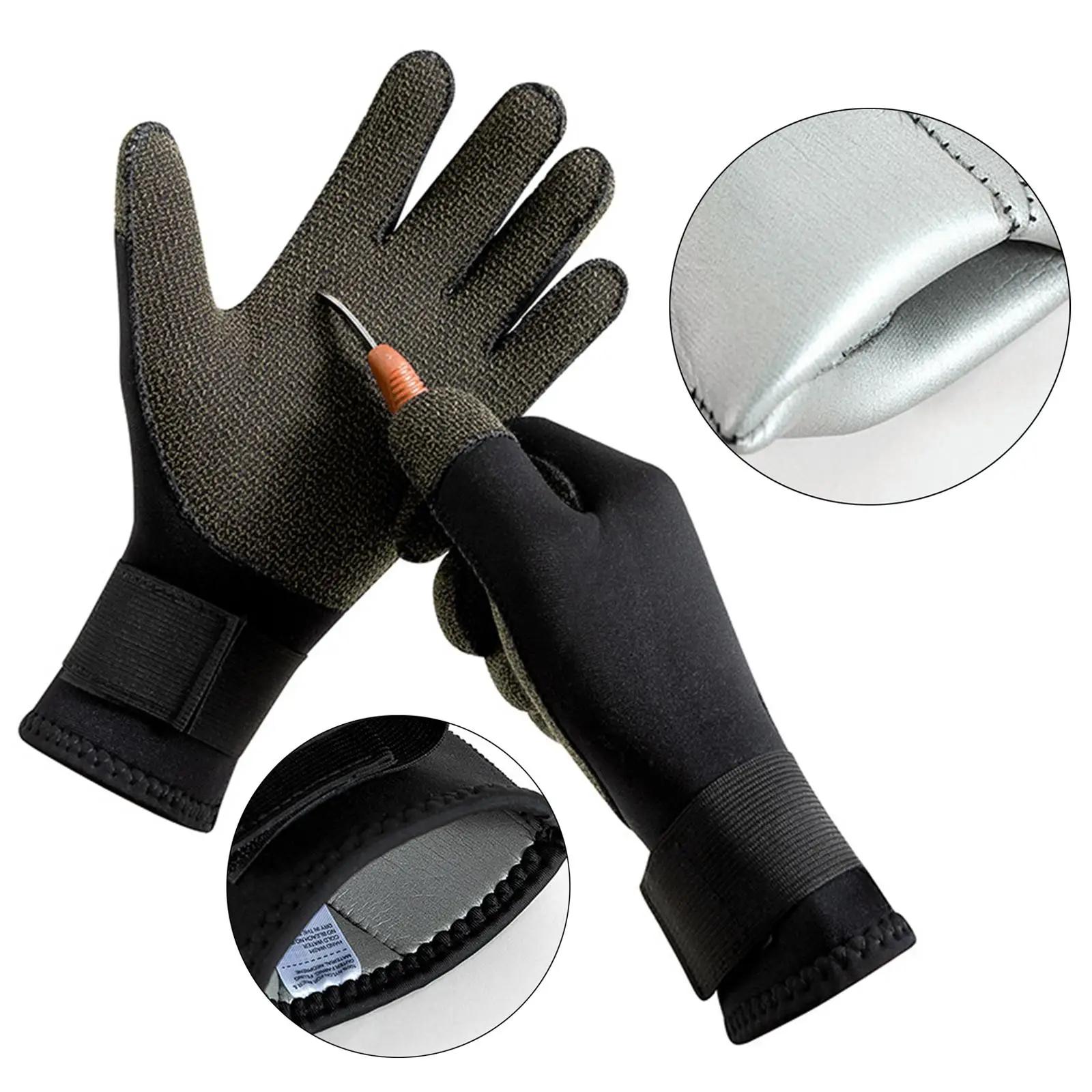 Luvas anti-derrapantes para homens e mulheres, Luvas de Neoprene Wetsuit, Luvas de natação para natação, Snorkeling, Caiaque, Caça submarina, 3mm - Image 1