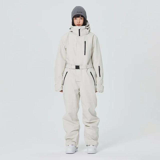 Macacão de Esqui Feminino Impermeável para Casal - Roupas de Snowboard para Inverno