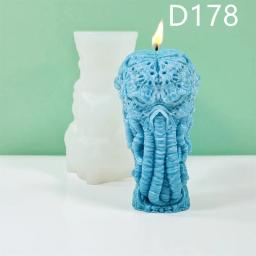 Silicone Polvo Esqueleto Vela Molde, Forma De Gesso, Arte De Escultura, Aromaterapia Gesso, Decoração De Casa, Presente Artesanal, D178-179 - Image 1