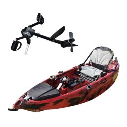 Caiaque plástico com pedal de metal Motor elétrico Barco de pesca único direto da fábrica - Image 1