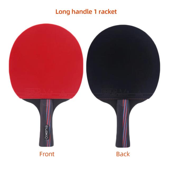 Loki x3 Raquete de Ping Pong com Borracha ITTF, Lâmina de Madeira e Capa Protetora para Tênis de Mesa