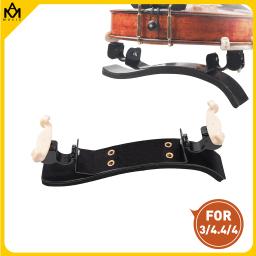 Avançado alemão estilo violino ombro resto, liga de titânio, ajustável, preto, 4-1-8 - Image 1