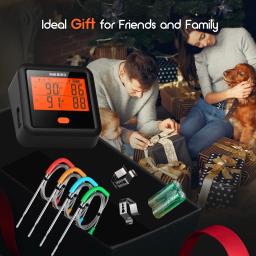 INKBIRD-Bluetooth Digital Churrasco Termômetro, Outdoor Meat Grill, Acessórios para churrasco, 4 Meat Probes, IDT-34C-b - Image 6