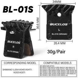 Bucklos pastilhas de freio a disco de cerâmica para bicicleta mtb pastilha de freio hidráulico para shimano l05a k04s k05s pastilhas de freio de bicicleta de estrada e montanha - Image 2