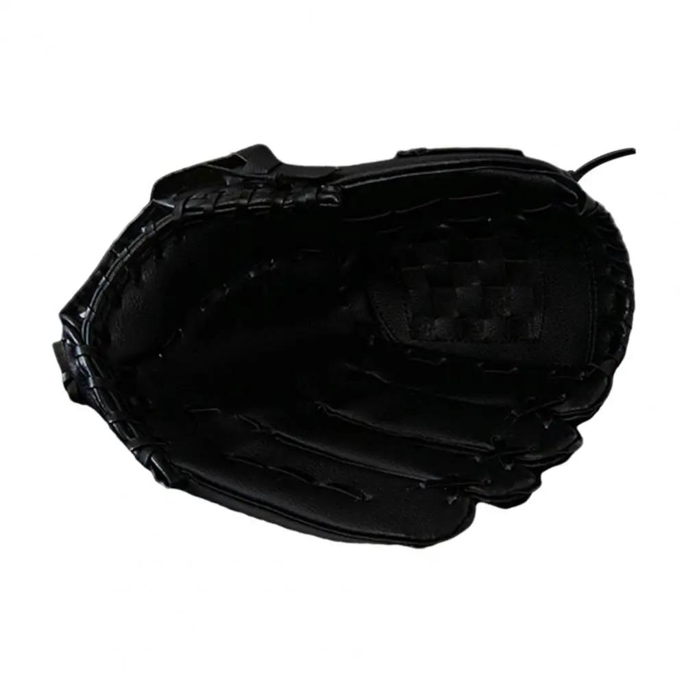 Duplo Falso Couro Espessado Baseball Batting Luva, Luva De PVC Durável, Polegar Reforçado Inferior - Image 1
