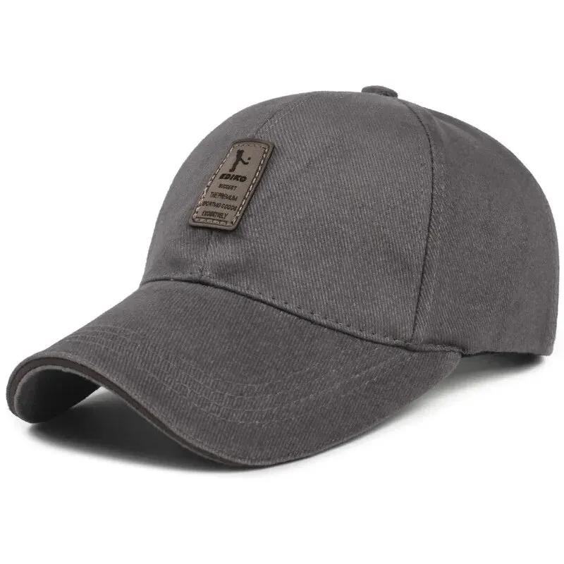 Boné de beisebol masculino e feminino, chapéu snapback ajustável para esportes ao ar livre, chapéu de algodão monocromático, casquette hip-hop verão - Image 1