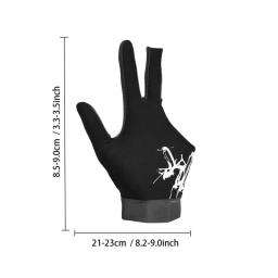 Luvas de treino da mão esquerda para bilhar, confortável, deslizamento fino, ajustável, durável, costurado duplo, 3 dedos, piscina predadora - Image 6