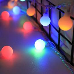 Luzes LED Fairy String para decoração, bolas AA com bateria, festa de casamento, ano novo, natal, casa ao ar livre, quarto, decoração de guirlanda, 1,5 m, 3m - Image 2