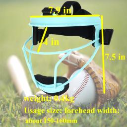 Máscara facial leve de softball com visão de campo amplo, terno confortável para softball e beisebol, durável e segurança - Image 4