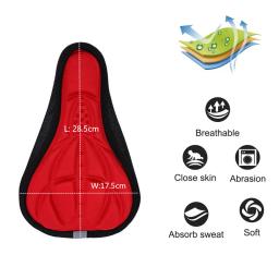 1Pcs Bicicleta Sela 3D Soft Bike Seat Cover Confortável Espuma Assento Almofada Ciclismo Saddle para bicicleta Acessórios - Image 2