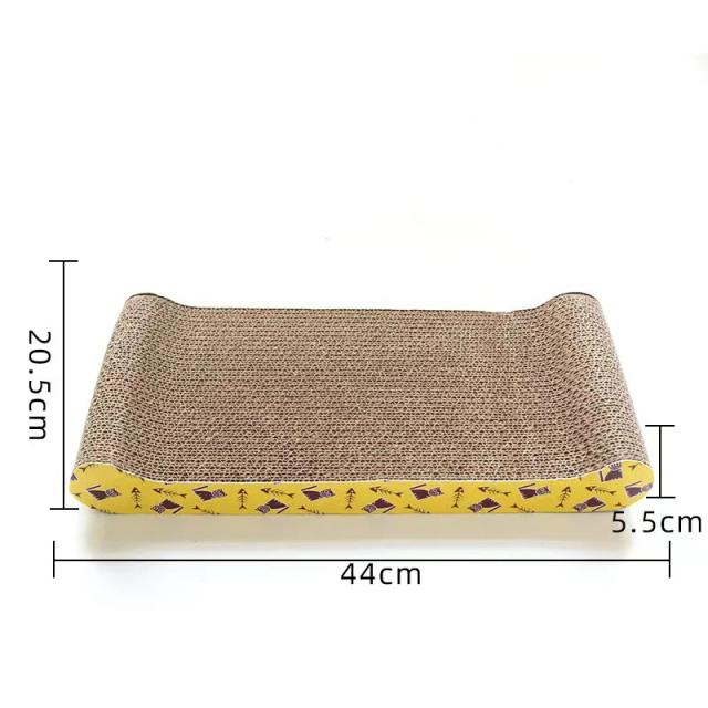 Brinquedo Interativo para Gatos: Almofada de Unhas em Papelão Ondulado com Proteção para Móveis