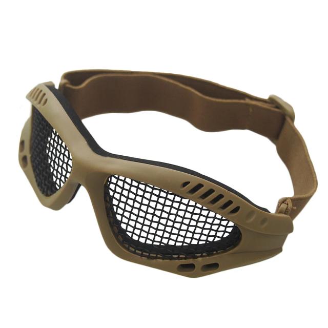 Óculos Táticos Protetores para Ar Livre: Confortáveis e Antifog com Rede Metálica para Airsoft e Paintball