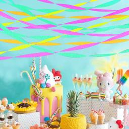 Adesivos de Festa Neon UV Glow in the Dark, Luz Negra Luminosa, Decoração Suspensa Brilhante, Casamento, Streamers de Aniversário, 4,5 cm, 25m - Image 4