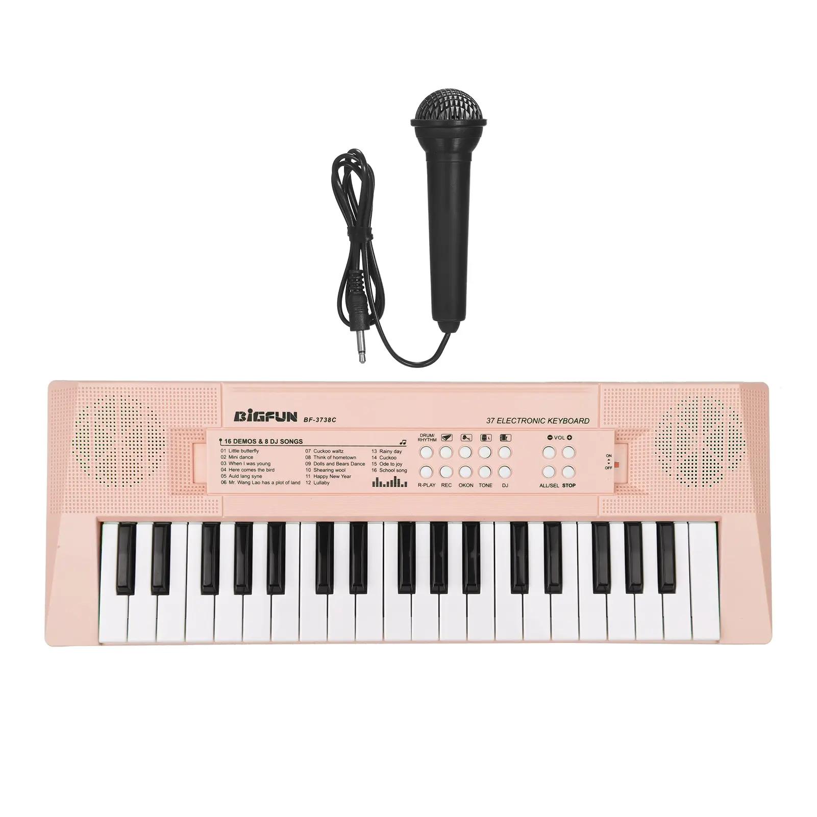 Piano eletrônico com mini teclado, Instrumento musical eletrônico para crianças, 37 teclas - Image 1