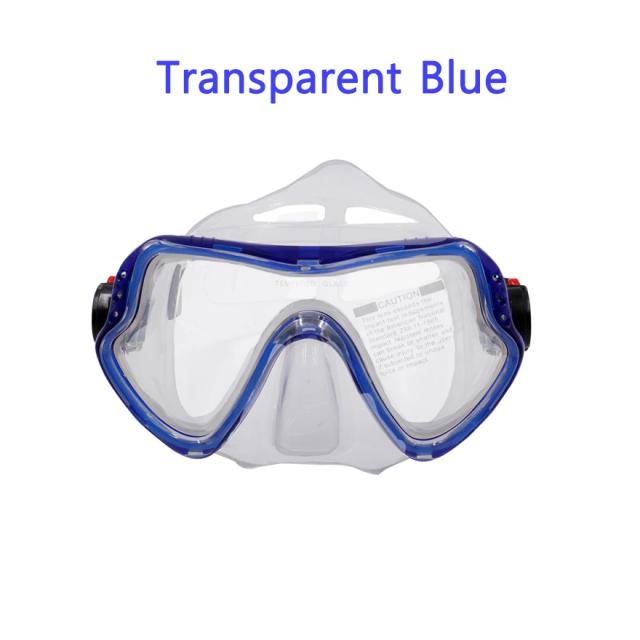 Máscara de Mergulho Profissional Unissex com Óculos HD à Prova d'Água e Silicone Snorkel