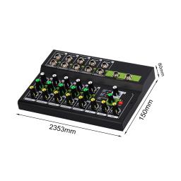 Controlador De Som Portátil Para Gravação De DJ, Mixer De Áudio, Console De Mistura De Som, Transmissão Ao Vivo, Iniciantes, RCA, 10 Canais - Image 6