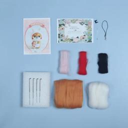 Kit DIY de feltragem para bonecas, animais de lã, conjunto de artesanato para cães não acabado, presentes artesanais de férias 1pc - Image 5