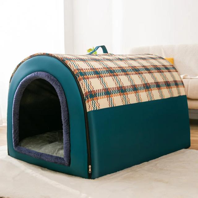 Cama Dobrável para Animais de Estimação: Aconchego e Conforto para Cães e Gatos em Inverno