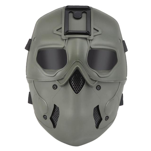 Máscara Tática Completa para Caça e Airsoft com Ventilação e Camuflagem - Ideal para Aventuras ao Ar Livre e Halloween